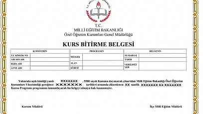 meb onaylı sertifika